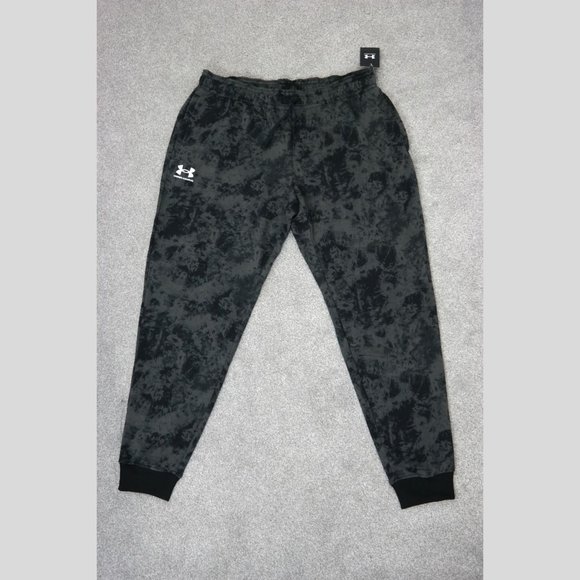 Under Armour Other - Under Armour Men's Rival Fleece Black Cloud Camo Jogger Pants